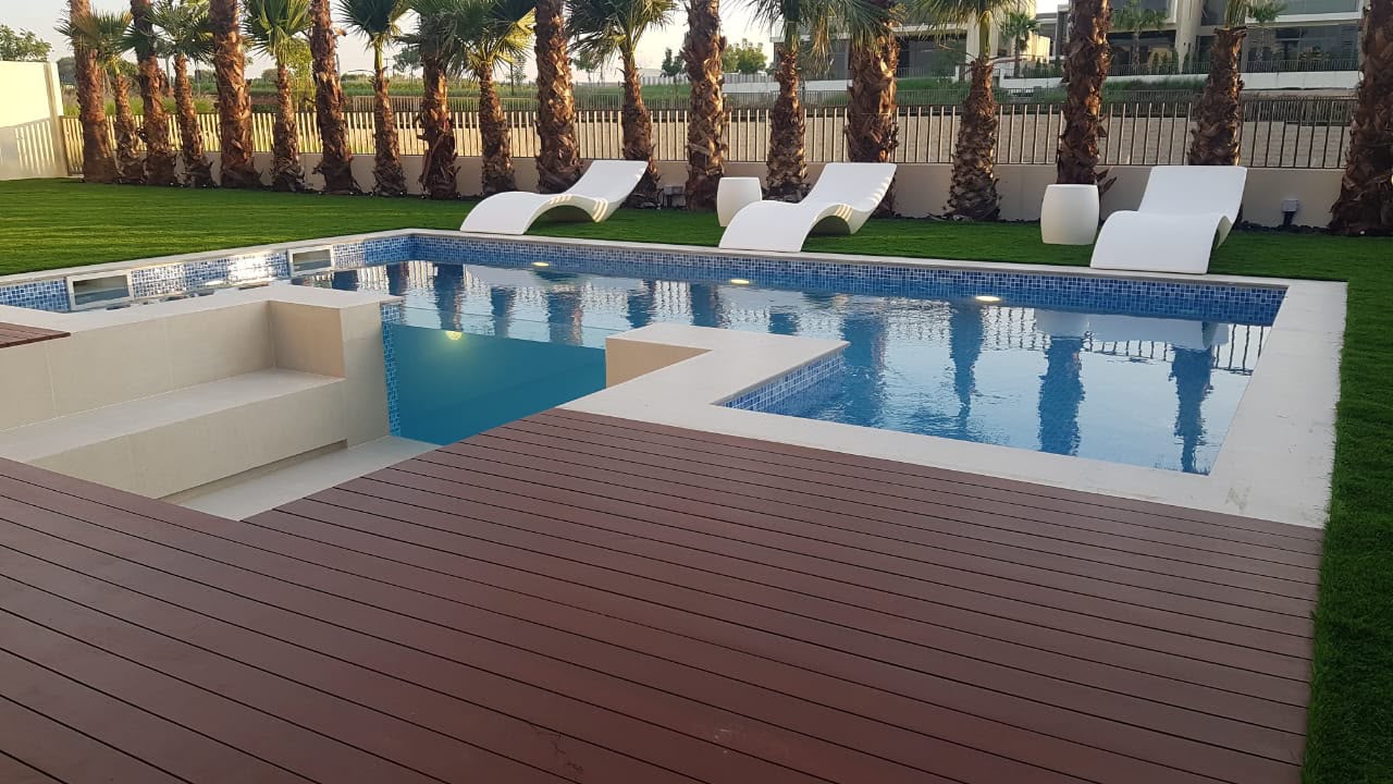 Front Yard Landscaping & Botanical Planting by Wajid Ali Landscap and swimming pool